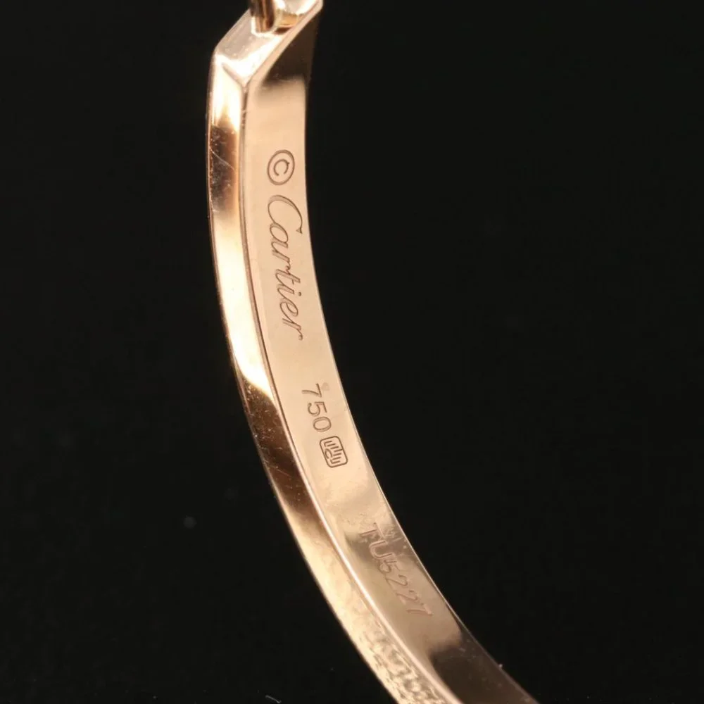 Cartier 18K 2.25 CTW Diamond Inside-Out Hoop Earrings